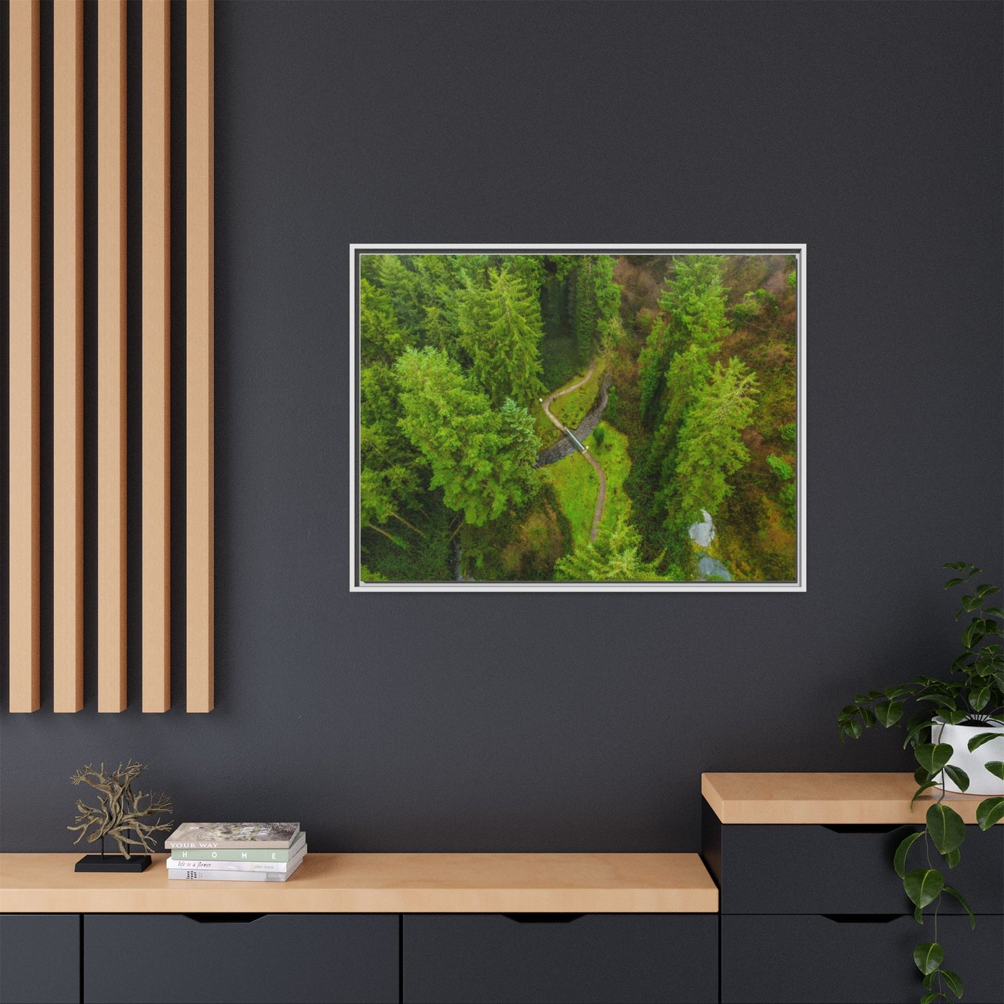 Glanageenty Forest Matte Canvas, Framed (Multi-color)