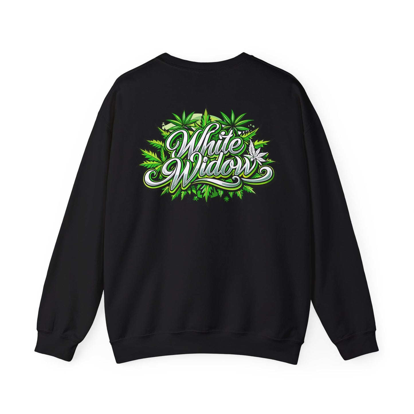 White Widow Graphic  — Cannabis Leaf Logo Sweatshirt