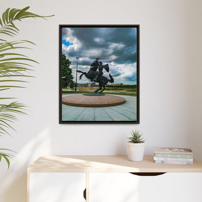 Kaunas Matte Canvas, Framed (Multi-color)