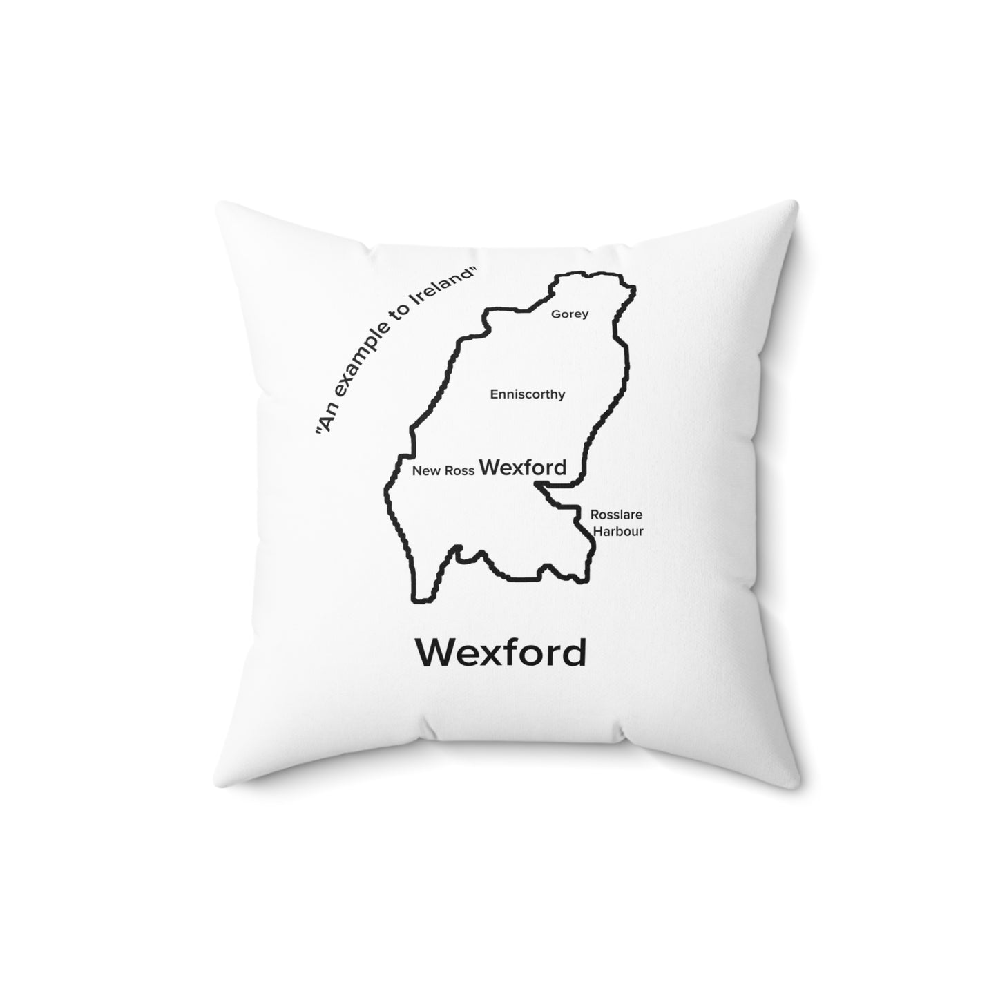 Wexford Spun Polyester Square Pillow White Edition 4 Sizes