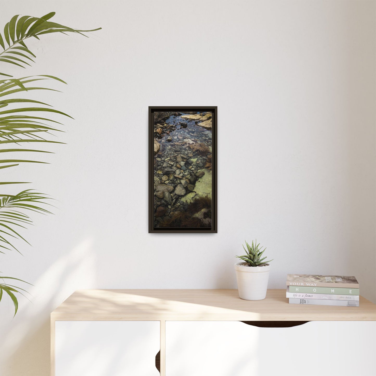 Rocks Matte Canvas, Framed (Multi-color)