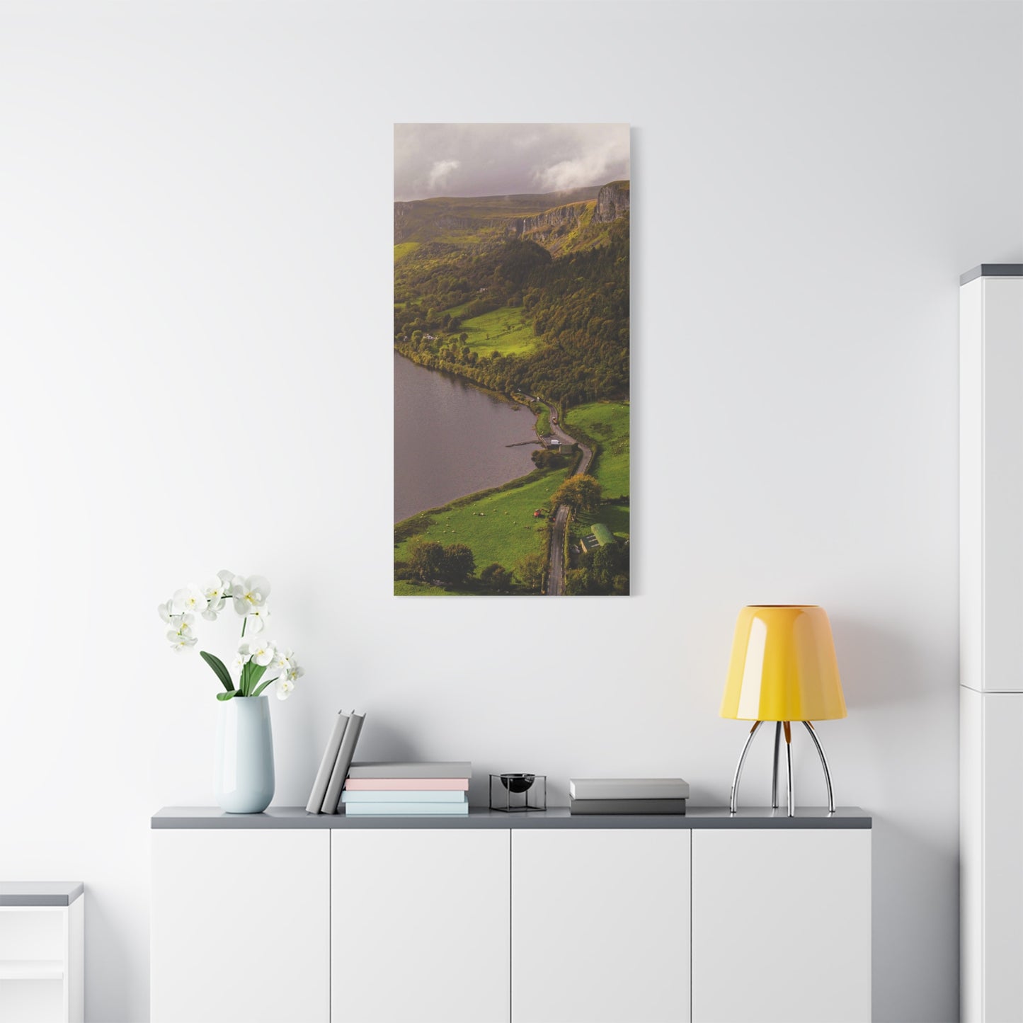 Sruth in Aghadh an Aird or The devil's Chimney Matte Canvas, Stretched, 1.25"