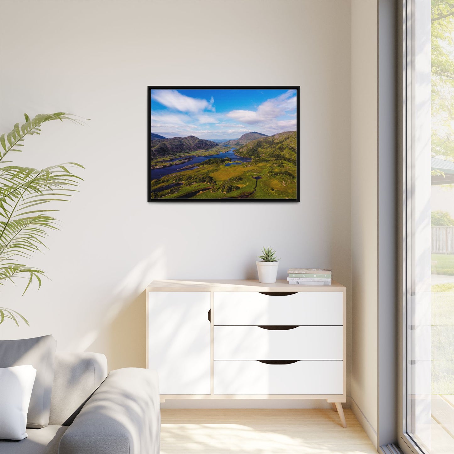Ladies View Killarney Matte Canvas, Framed (Multi-color)
