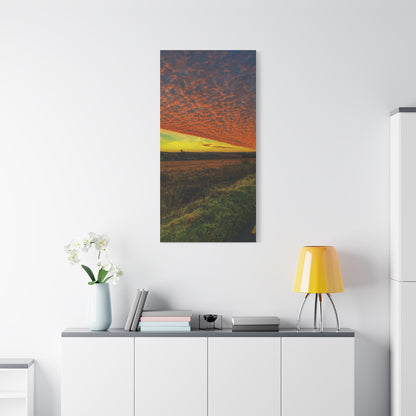 Cloudy Sunset Matte Canvas, Stretched, 1.25"
