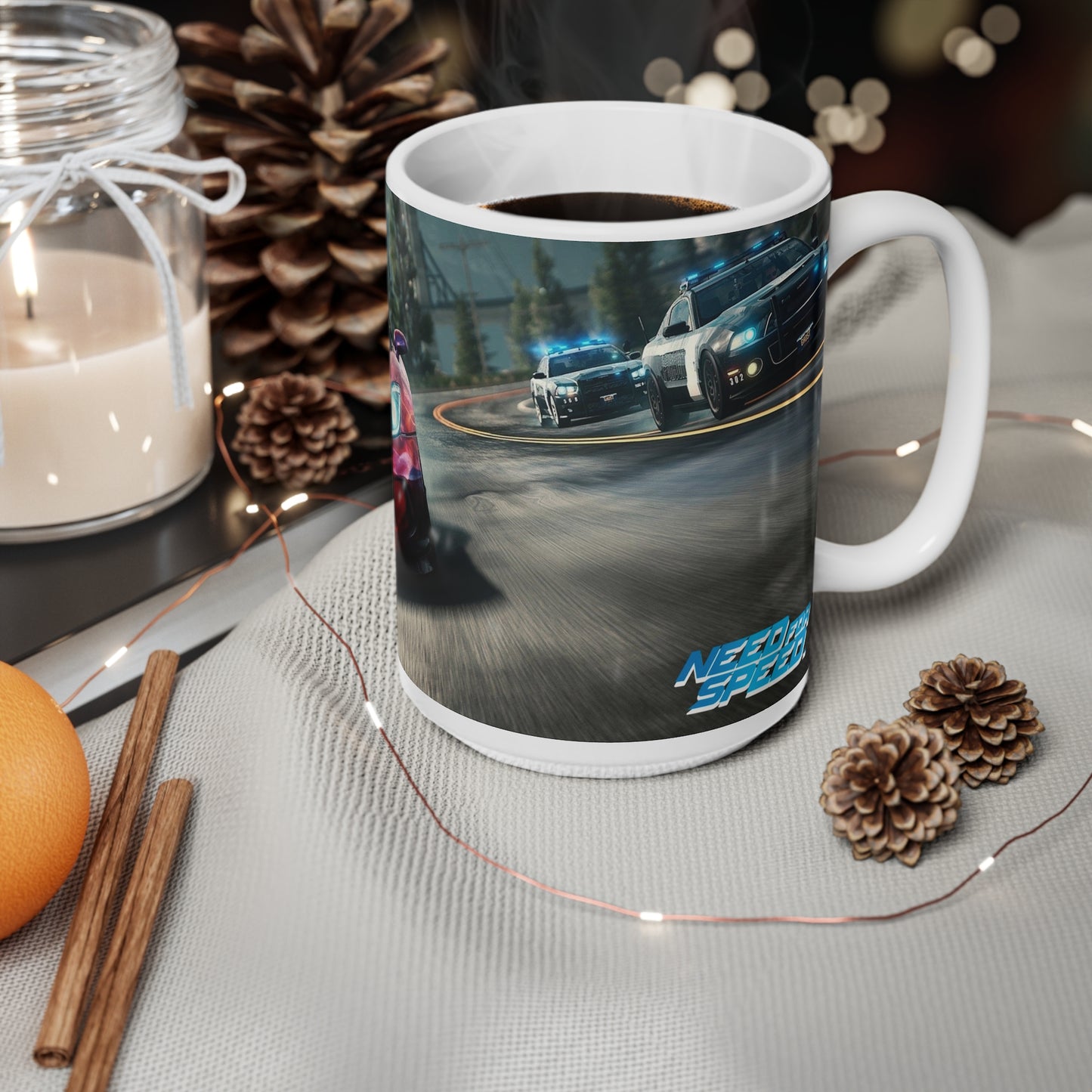 Racing-Themed Ceramic Coffee Cups - Perfect Gift for Car Enthusiasts