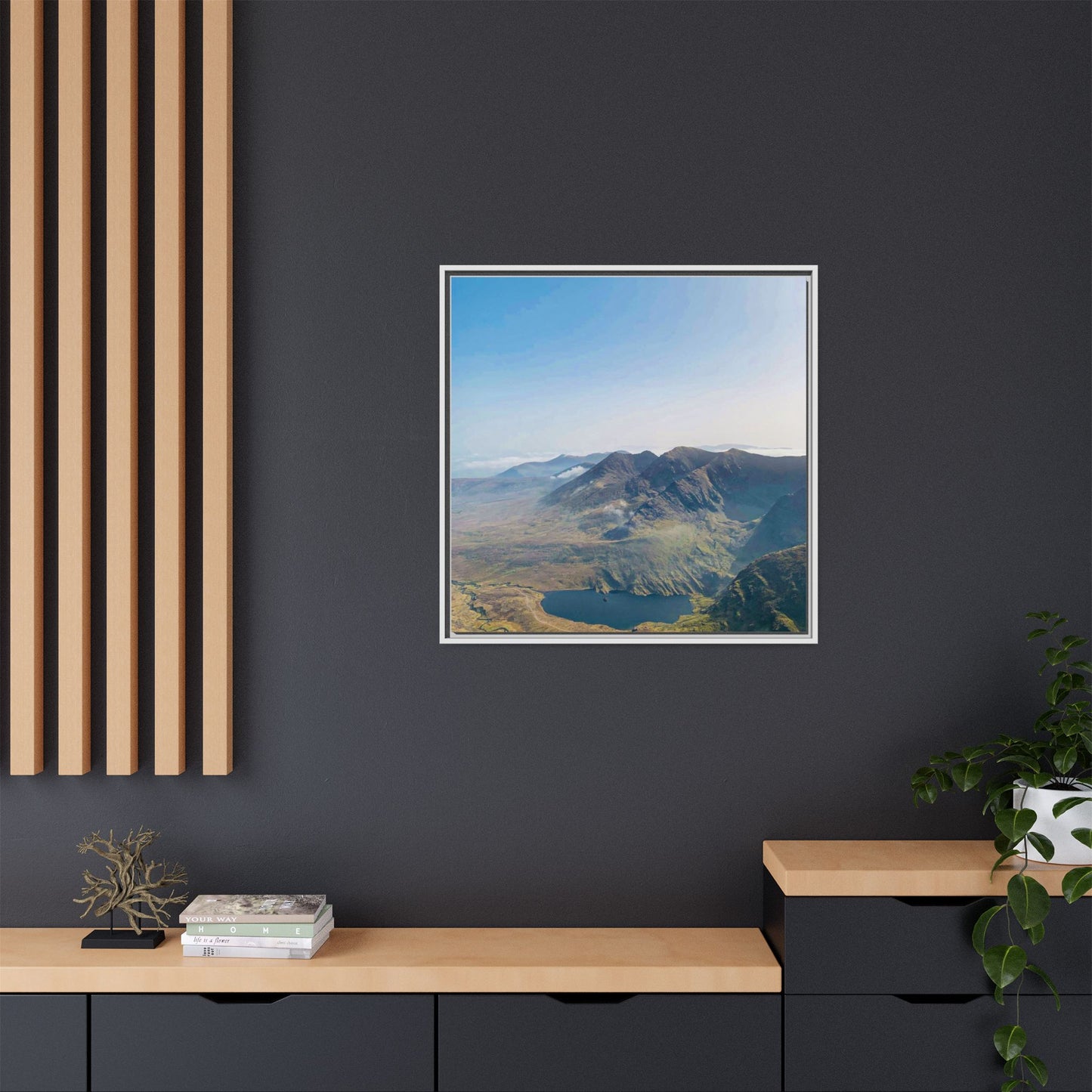 MacGillycuddy's Reeks Matte Canvas, Framed (Multi-color)