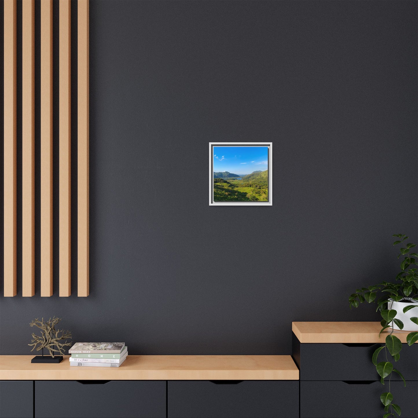 Beautiful Ladies View Matte Canvas, Framed (Multi-color)