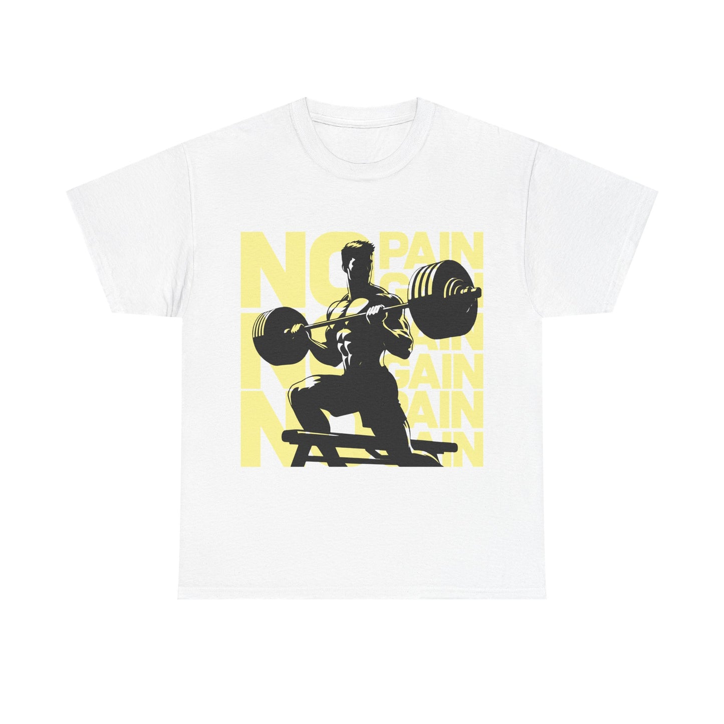 No Pain No Gain 11 Unisex Heavy Cotton Tee