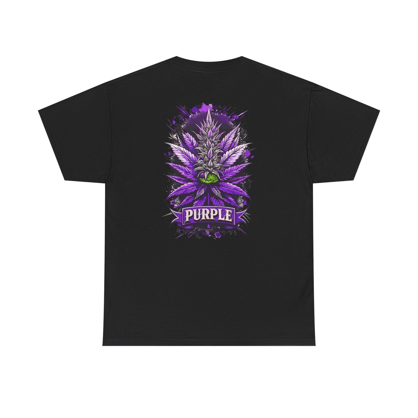 Purple Cannabis Bud T-Shirt — Bold Psychedelic Marijuana Graphic Tee