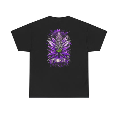 Purple Cannabis Bud T-Shirt — Bold Psychedelic Marijuana Graphic Tee