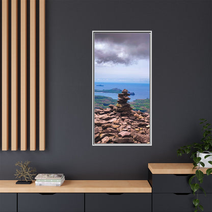 Mount Brandon Top Matte Canvas, Framed (Multi-color)