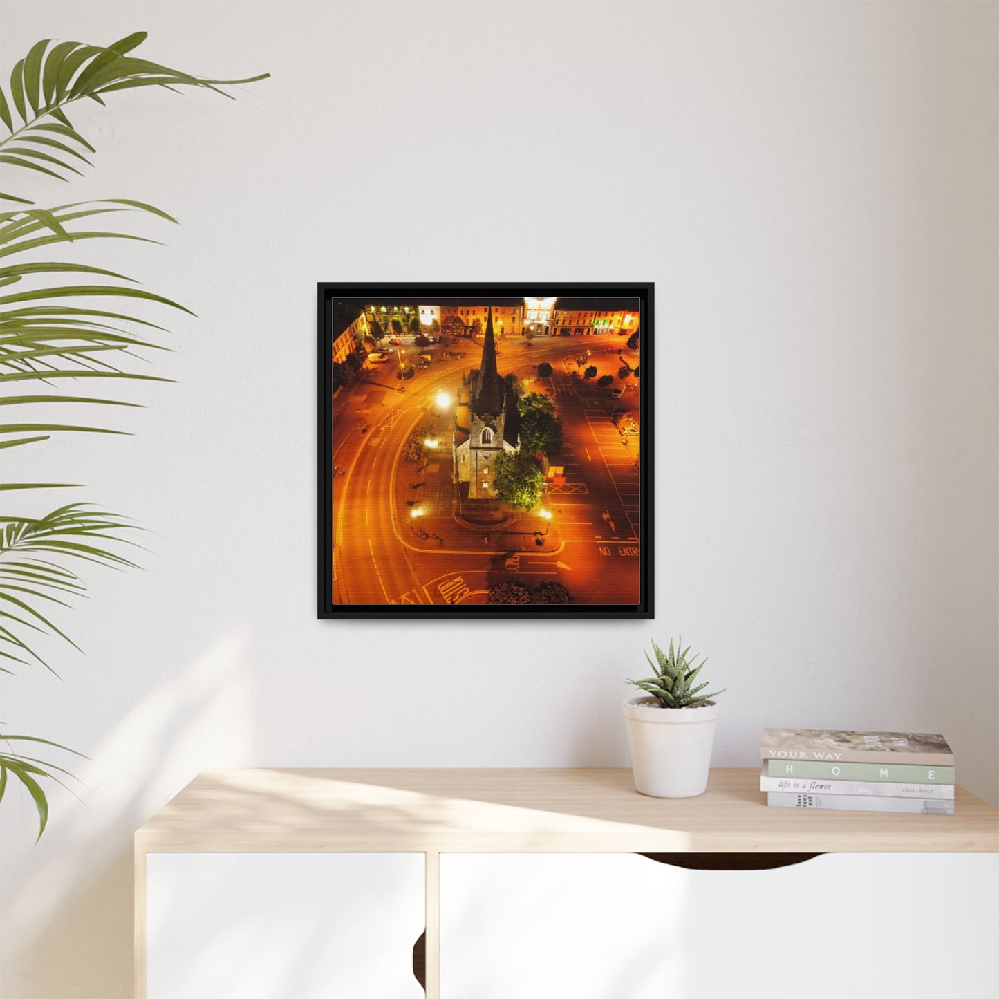 Listowel Church Matte Canvas, Framed (Multi-color)