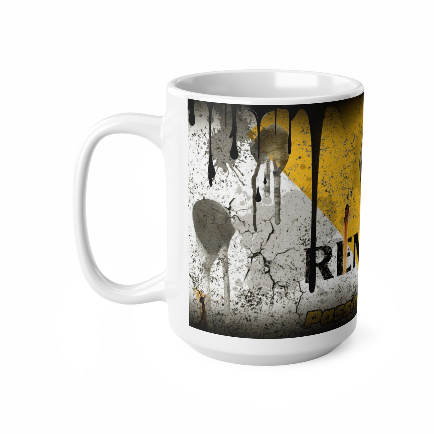 Renault Passion for Life Ceramic Coffee Cups - Stylish 11oz & 15oz Mugs