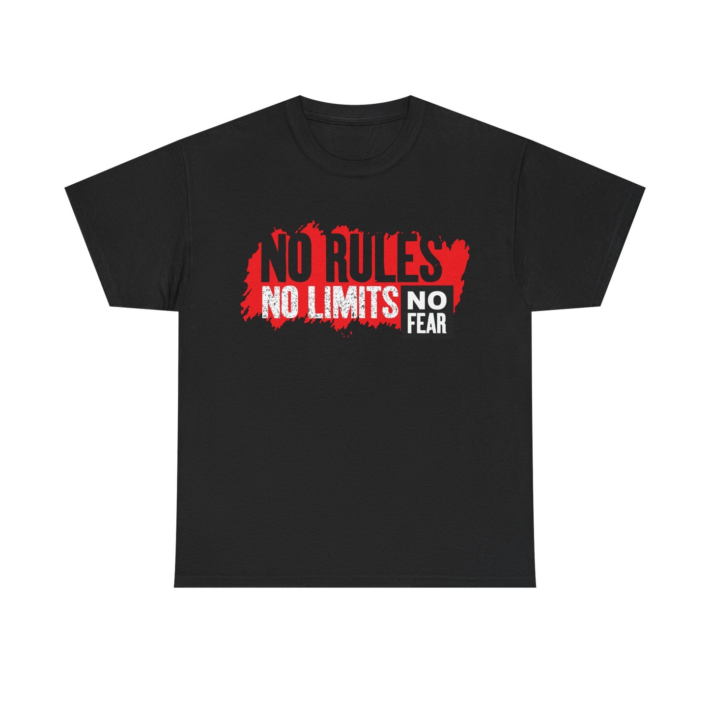 No Rules No Limits Unisex Heavy Cotton Tee – Motivational Graphic Shirt