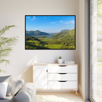 Ladies View Spring Matte Canvas, Framed (Multi-color)