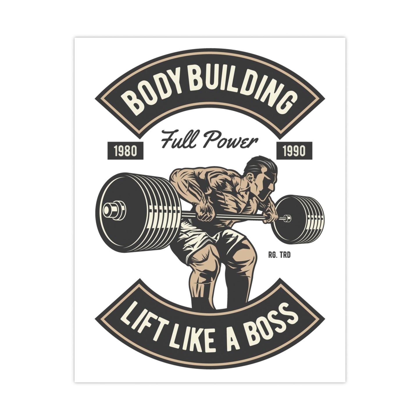 Lift Like a Boss Bodybuilding Matte Posters