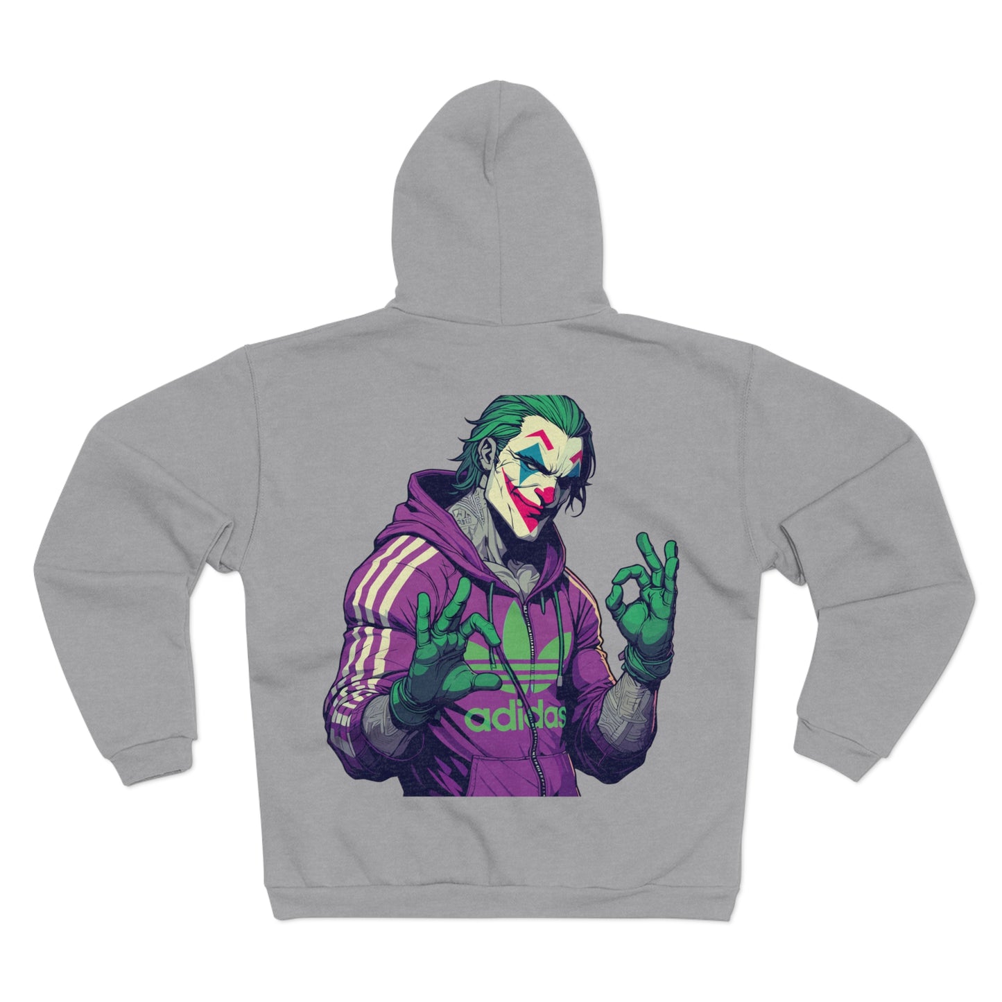 No Pain No Gain Joker Unisex Hooded Zip Sweatshirt