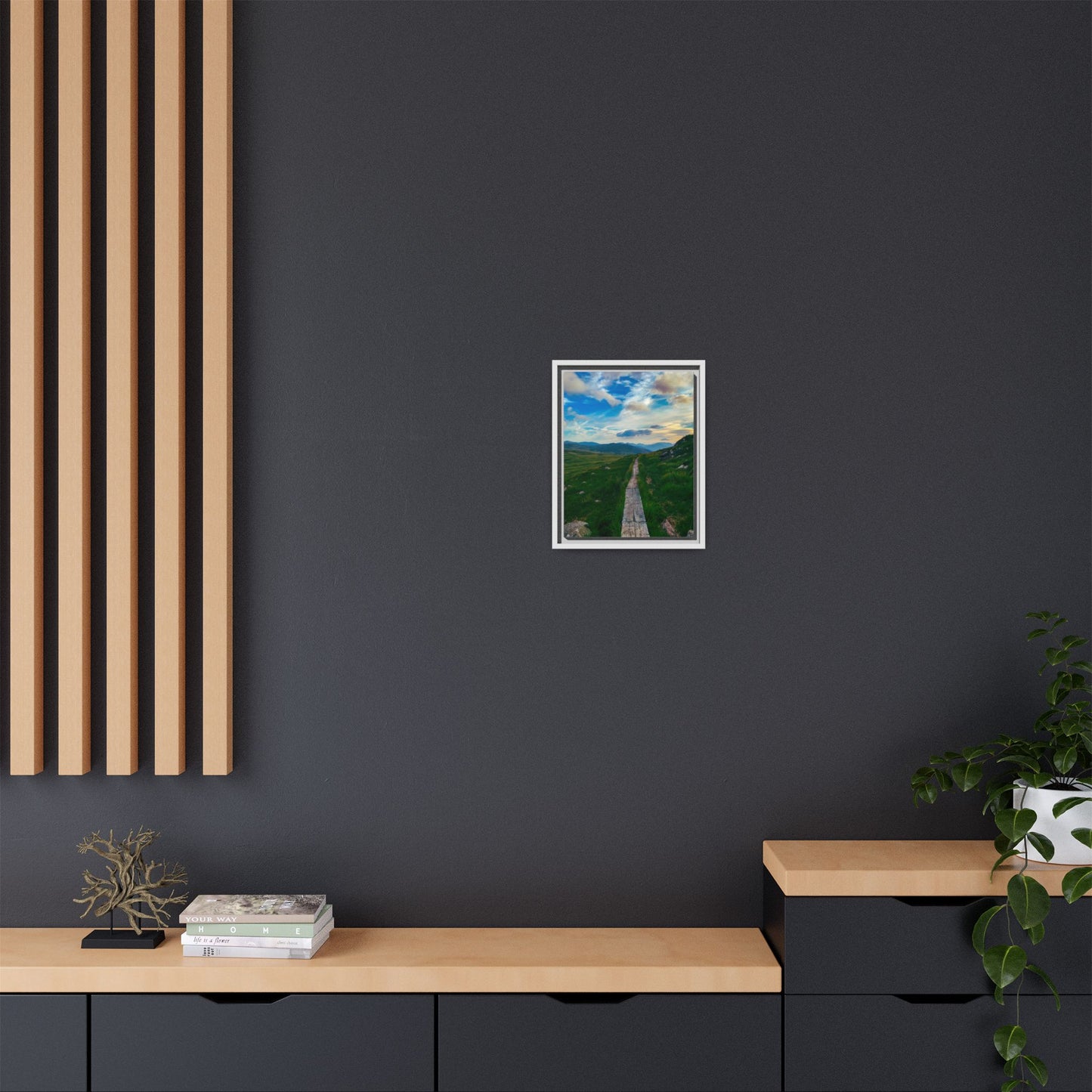 Torc Mountain Trail Matte Canvas, Framed (Multi-color)