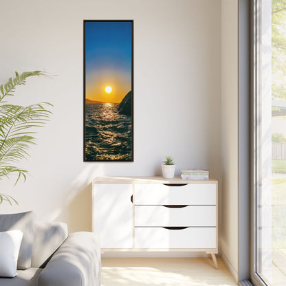 Dunquin Pier Sunset Matte Canvas, Framed (Multi-color)