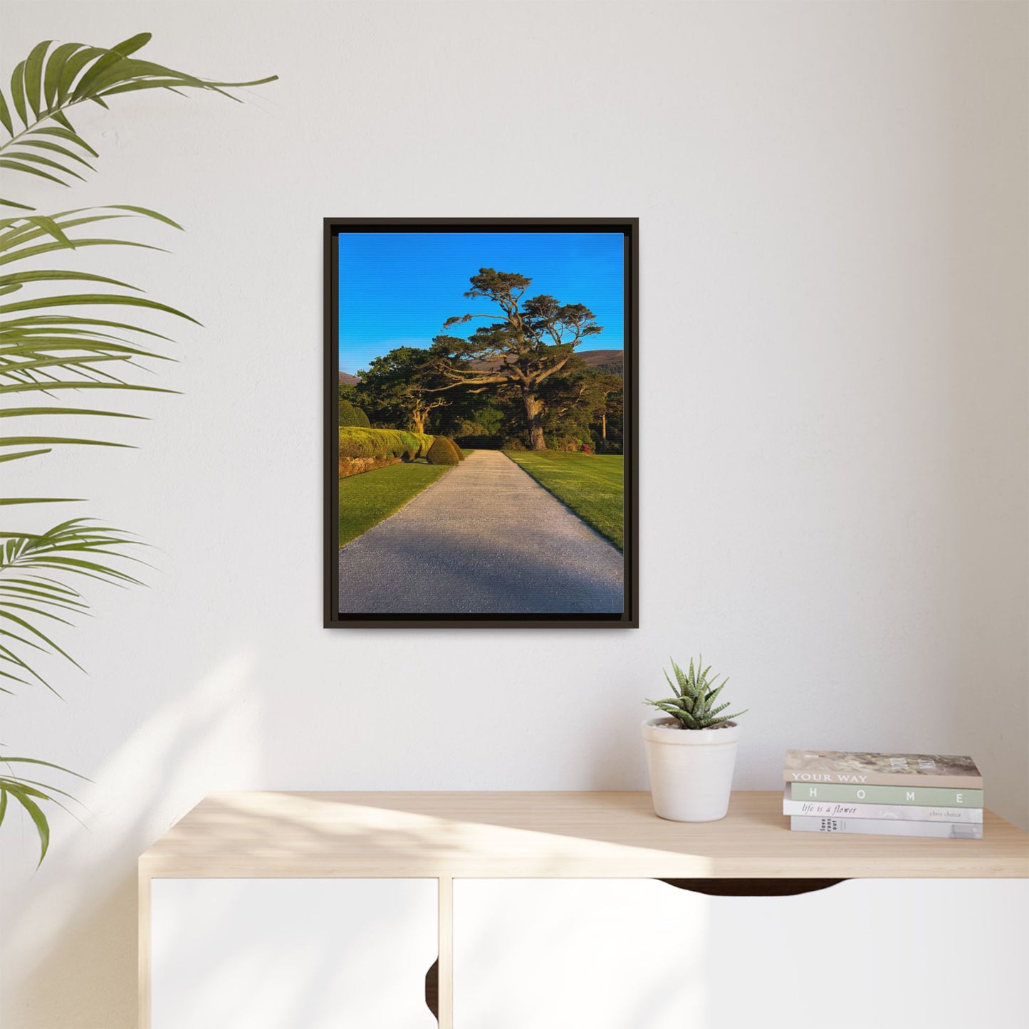 Muckross House Garden Matte Canvas, Framed (Multi-color)