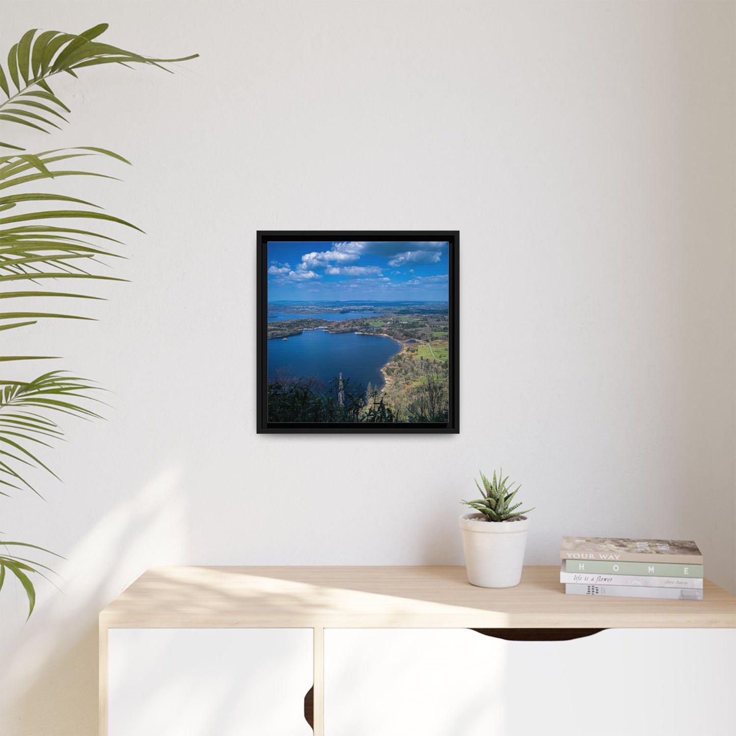 Kuckross Lake Matte Canvas, Framed (Multi-color)