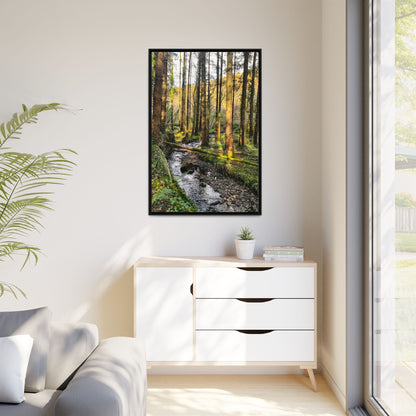 Glanageenty Forest Trail 2 Matte Canvas, Framed (Multi-color)