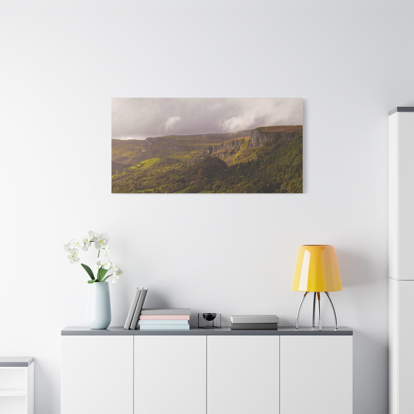 Sruth in Aghadh an Aird or The devil's Chimney Matte Canvas, Stretched, 1.25"