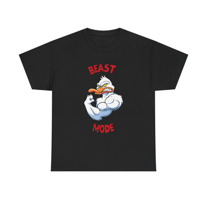 Beast Mode Unisex Heavy Cotton Tee - Funny Workout Shirt Black