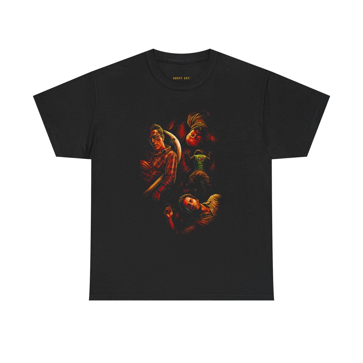 Dark Vintage Portrait Tee — Baroque-Inspired Art Print T-Shirt