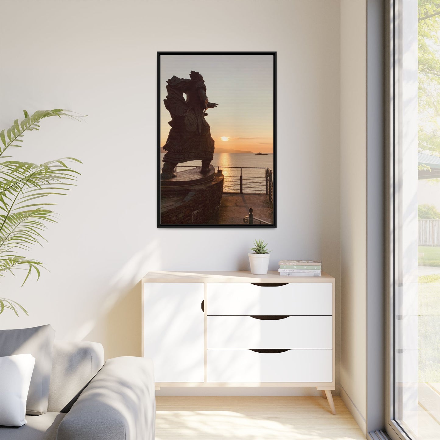 Fenit Matte Canvas, Framed (Multi-color)