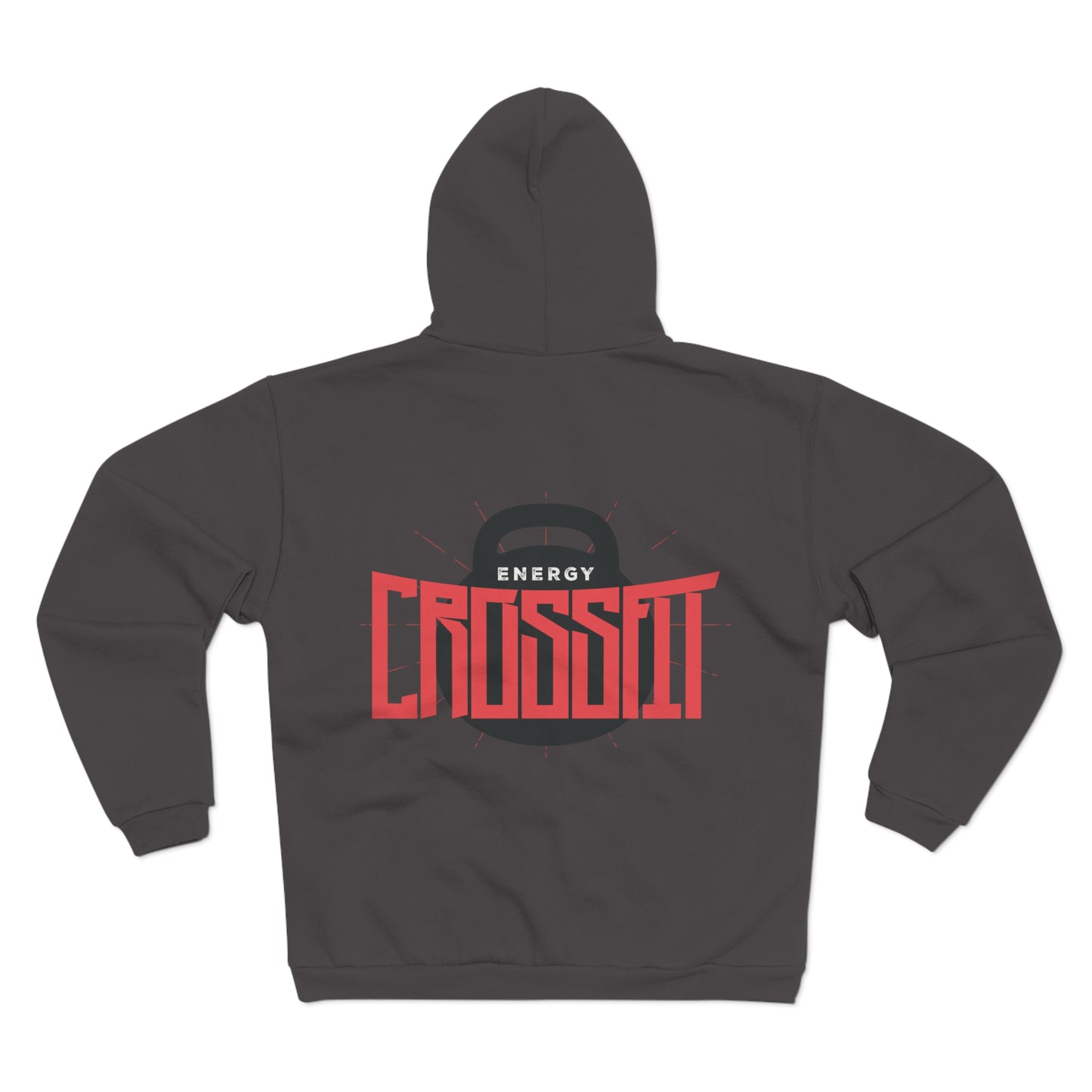 Unisex Zip Hoodie - Energy CrossFit Design for Fitness Enthusiasts