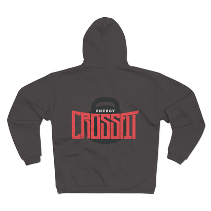 Unisex Zip Hoodie - Energy CrossFit Design for Fitness Enthusiasts