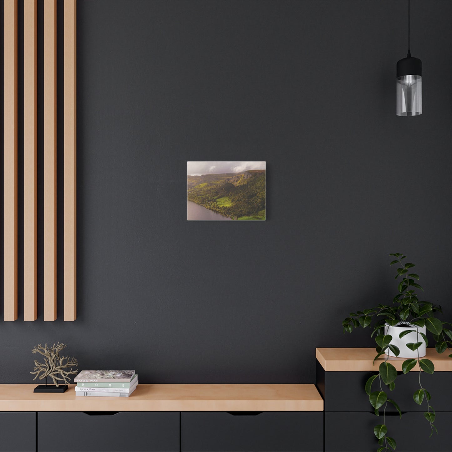 Sruth in Aghadh an Aird or The devil's Chimney Matte Canvas, Stretched, 1.25"