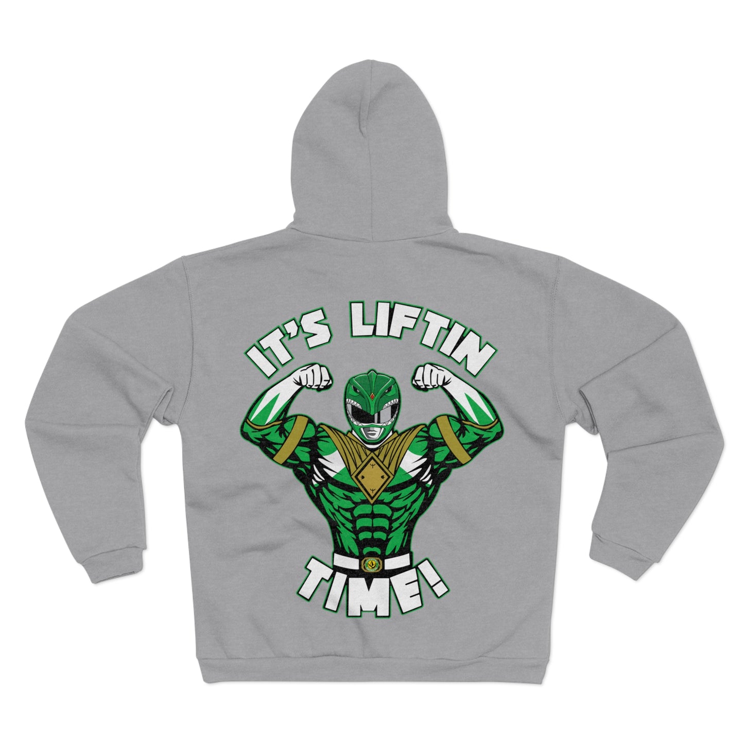 It's Liftin' Time Unisex Hooded Zip Sweatshirt- Fun Gym Hoodie for Fitness Enthusiasts
