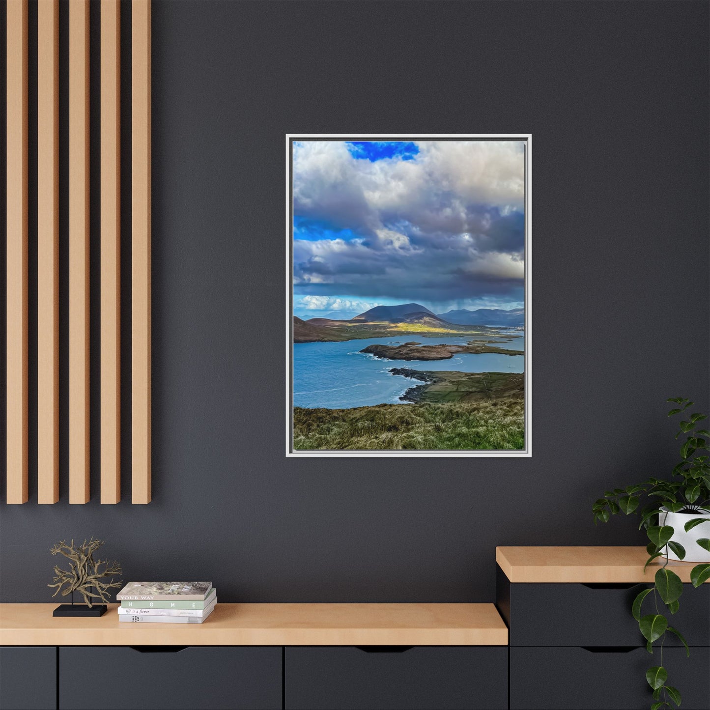 Unknown Mountain Matte Canvas, Framed (Multi-color)
