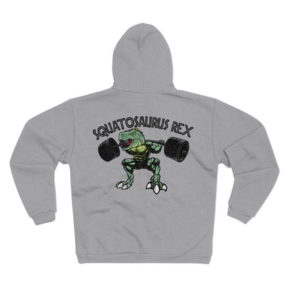 Squatosaurus Rex Unisex Hooded Zip Sweatshirt