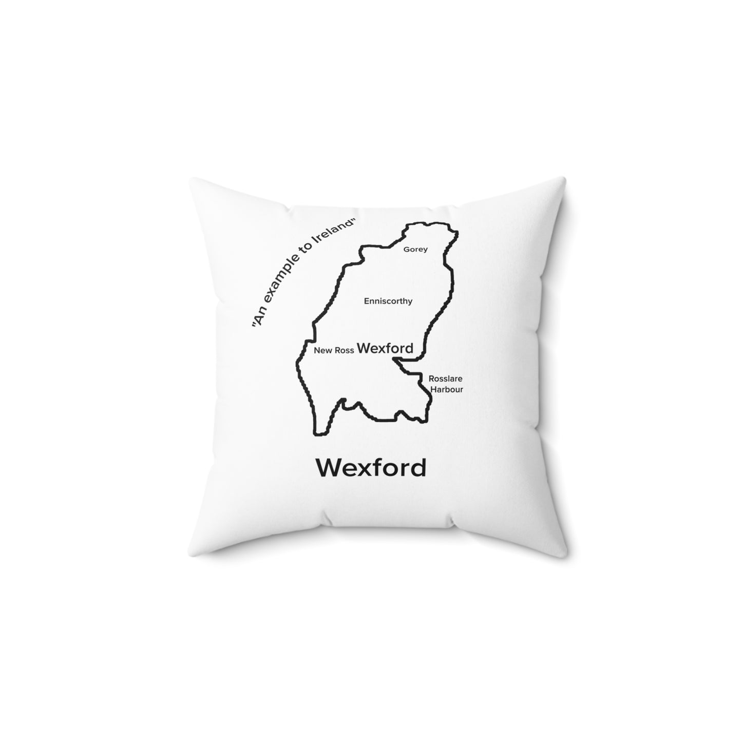 Wexford Spun Polyester Square Pillow White Edition 4 Sizes