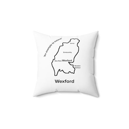 Wexford Spun Polyester Square Pillow White Edition 4 Sizes