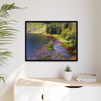 Gleanteenassig Forest Matte Canvas, Framed (Multi-color)