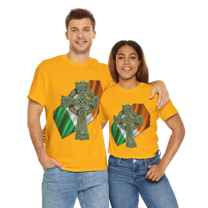 Celtic Cross Unisex Heavy Cotton Tee