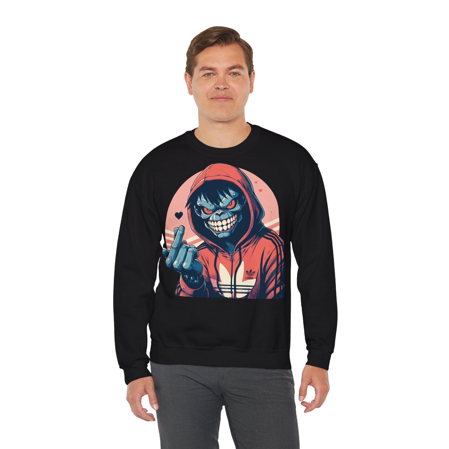 Edgy Graphic for Casual Wear - Unisex Heavy Blend™ Crewneck Sweatshirt