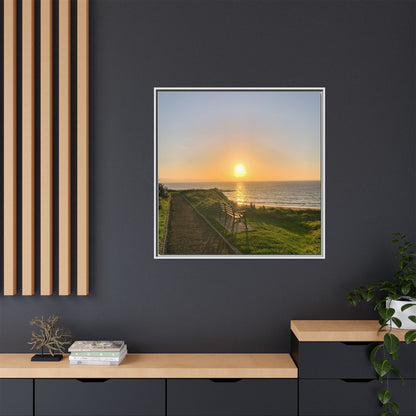 Sunset in Ballybunion 2 Matte Canvas, Framed (Multi-color)