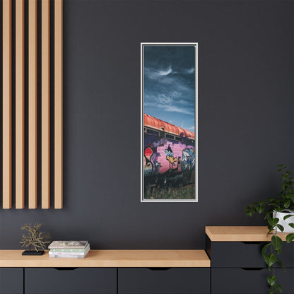 Night Train Matte Canvas, Framed (Multi-color)