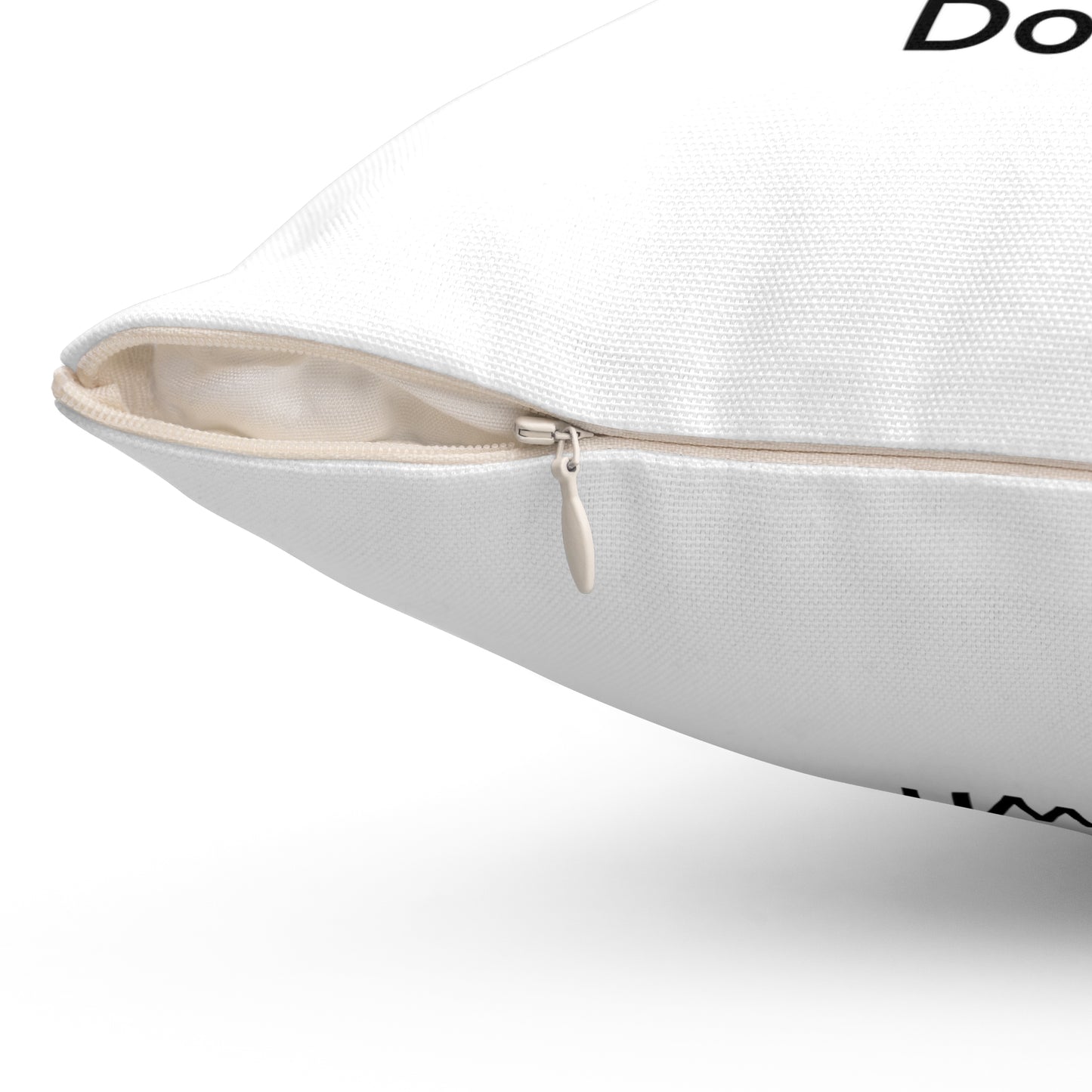 Down Spun Polyester Square Pillow White Edition 2 Sizes