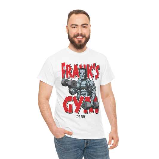 Frank's Gym Unisex Heavy Cotton Tee - Fitness Enthusiast T-Shirt White