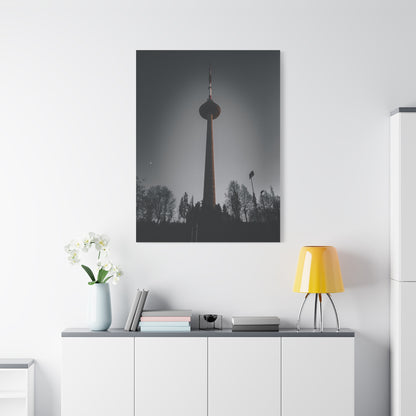 Vilnius TV Tower Matte Canvas, Stretched, 1.25"