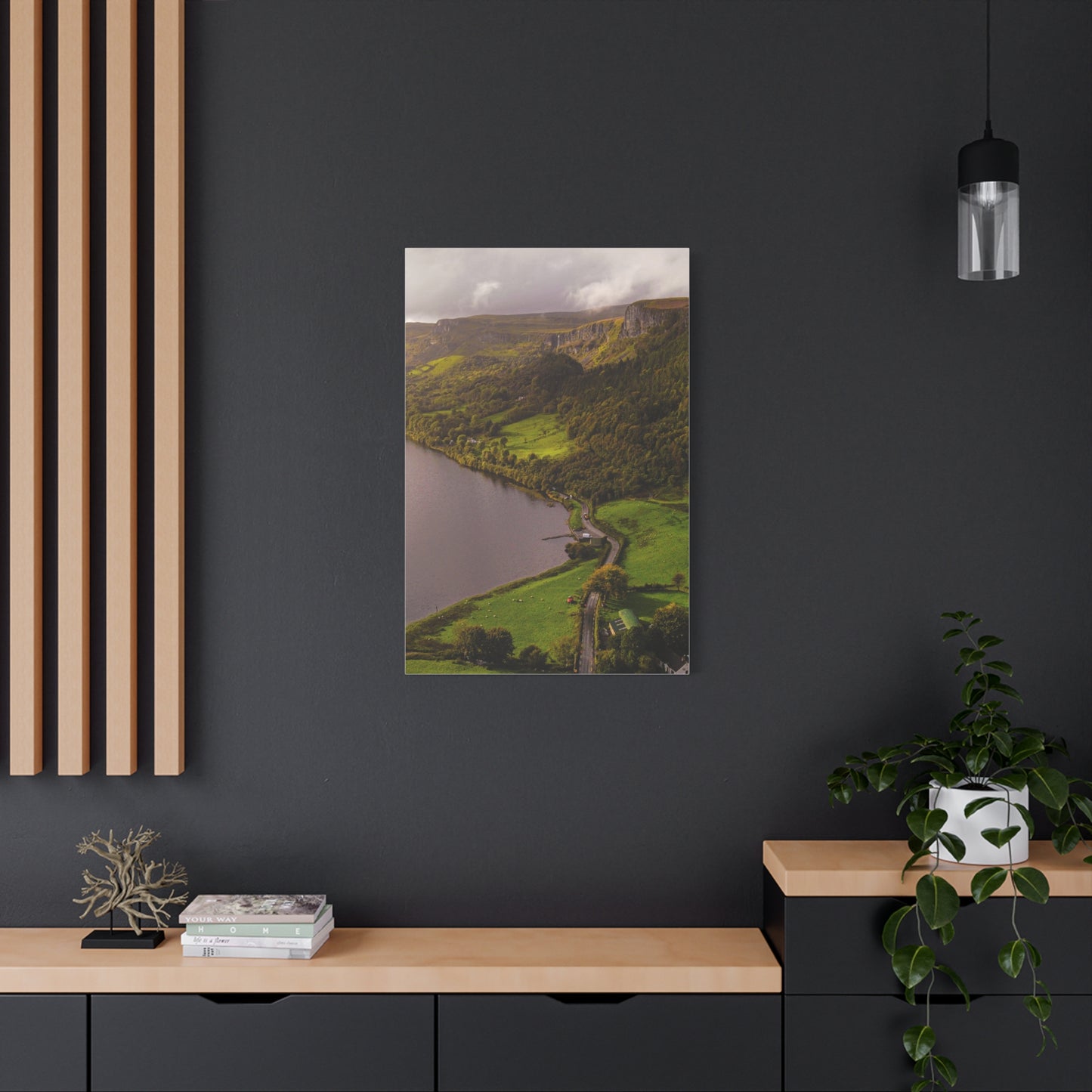 Sruth in Aghadh an Aird or The devil's Chimney Matte Canvas, Stretched, 1.25"