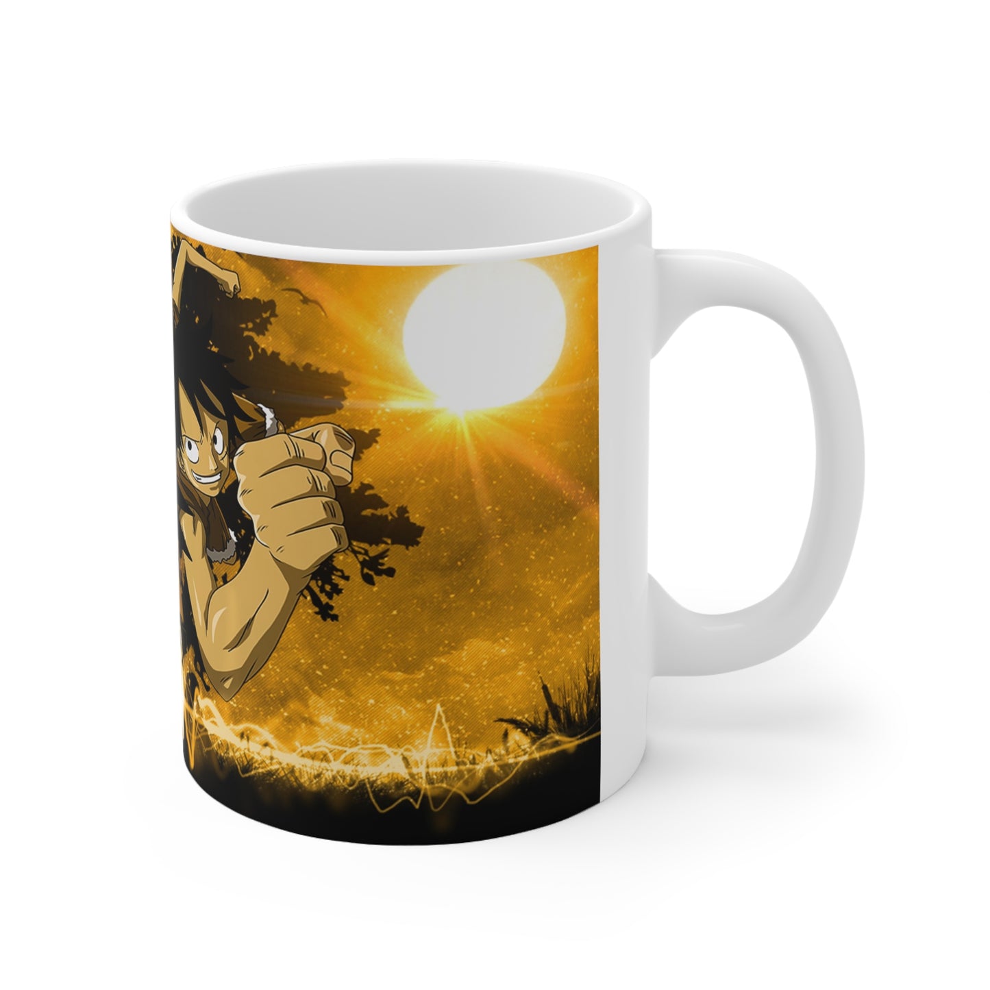 Dragon-Inspired Ceramic Coffee Cups - 11oz & 15oz - Perfect for Anime Fans!