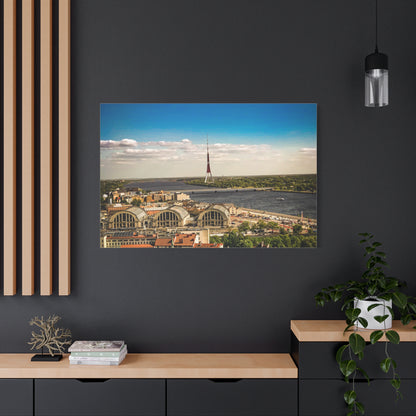 Riga TV Tower Matte Canvas, Stretched, 1.25"