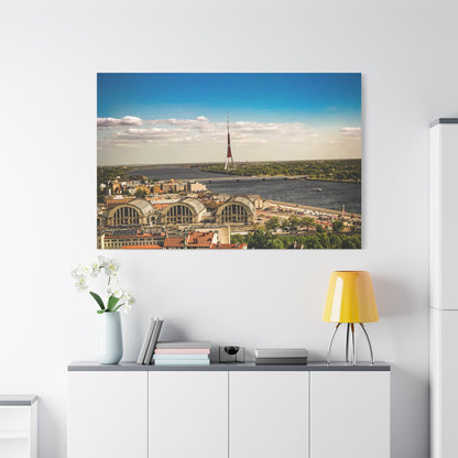 Riga TV Tower Matte Canvas, Stretched, 1.25"